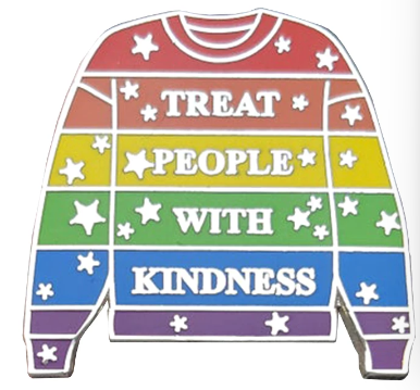 Treat People With Kindness Enamel Pin