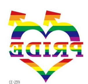 Pride Parade Temporary Tattoo