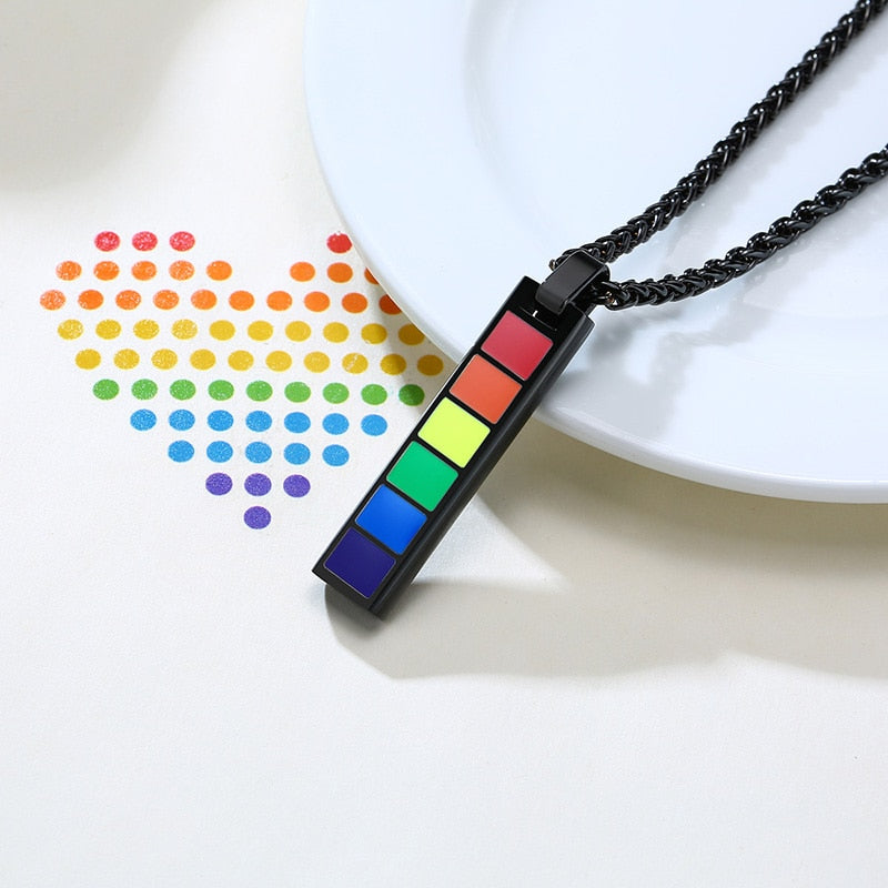 Enamel Rainbow Necklace