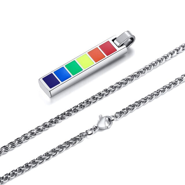 Enamel Rainbow Necklace