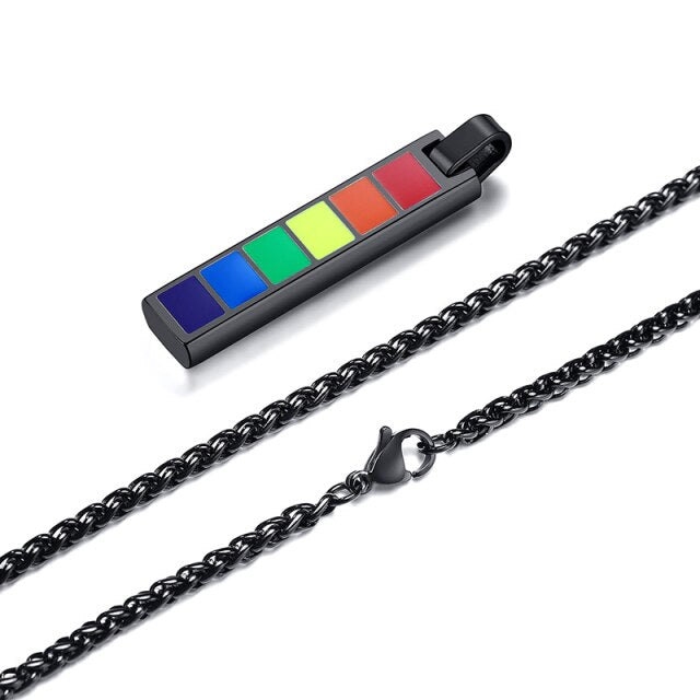 Enamel Rainbow Necklace