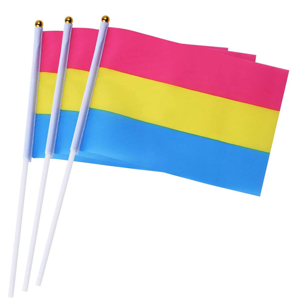 Pansexual Pride Handheld Flags (10 Pack)