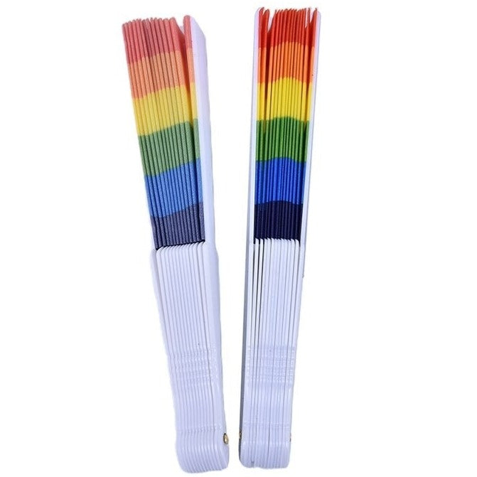 Rainbow Folding Fan