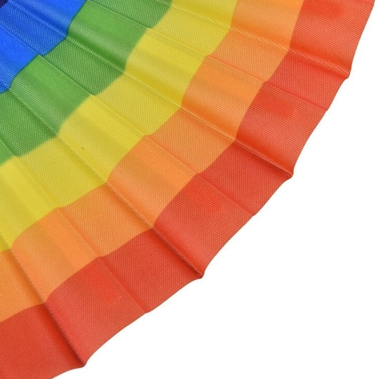 Rainbow Folding Fan