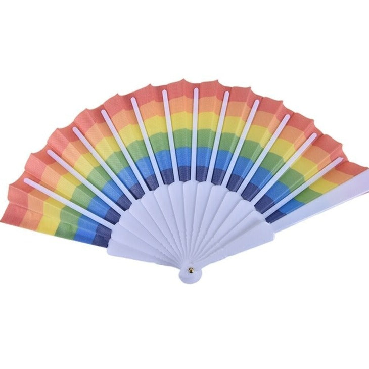 Rainbow Folding Fan