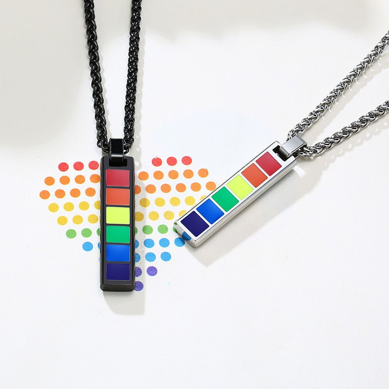 Enamel Rainbow Necklace