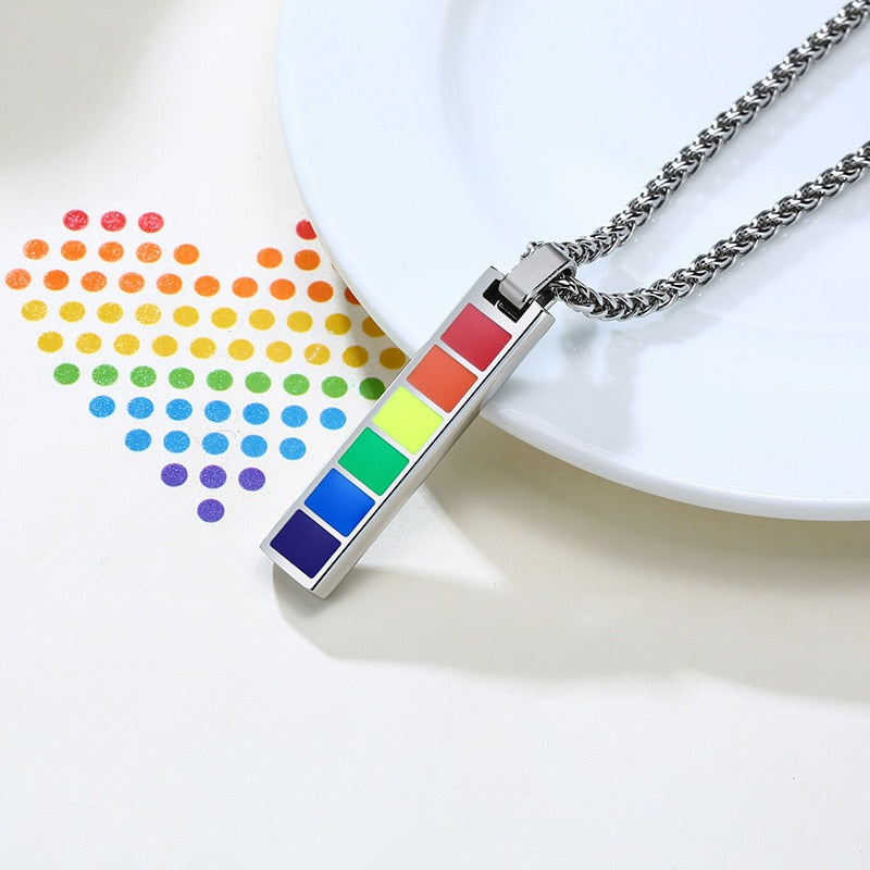 Enamel Rainbow Necklace