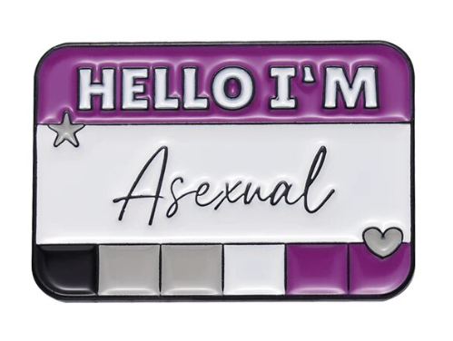 Hello I'm Asexual - Enamel Pin
