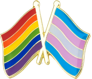 Rainbow Transgender Flag Enamel Pin