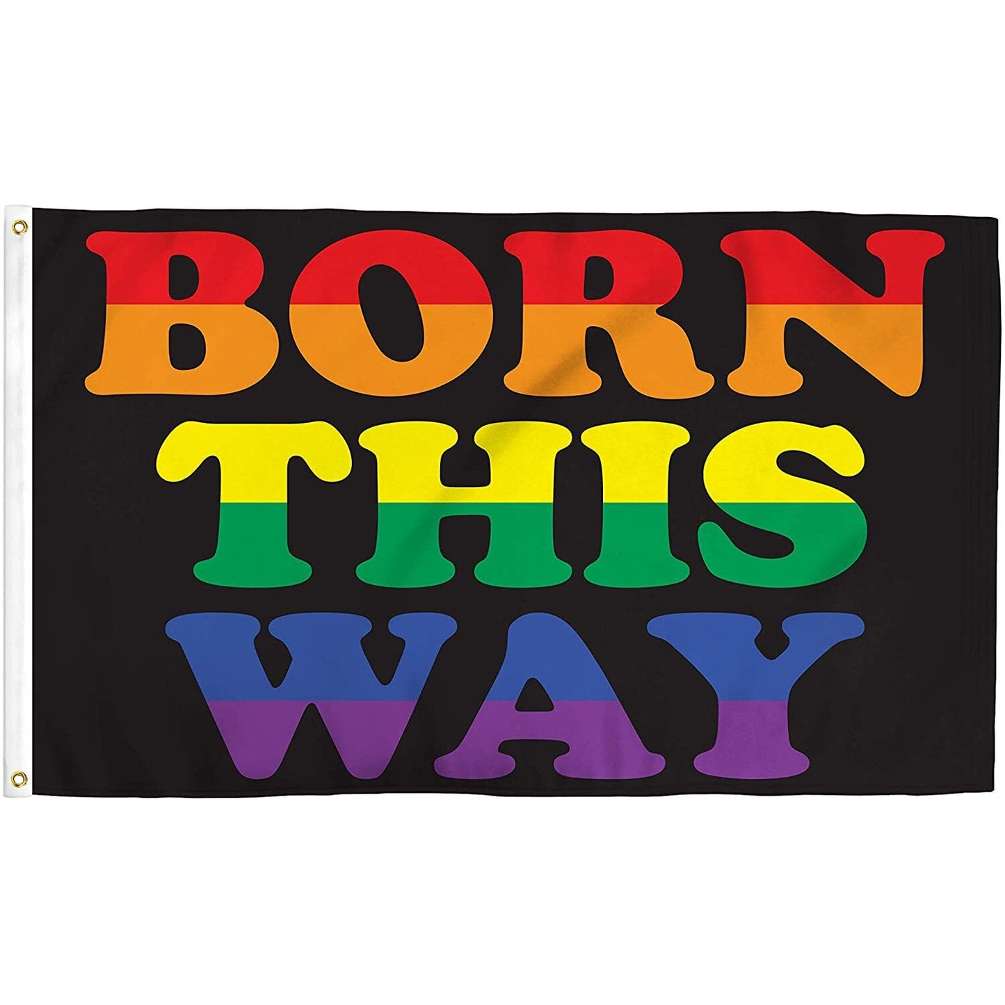 'Born This Way' Rainbow Flag