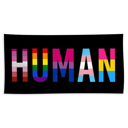 'HUMAN' Pride Flag