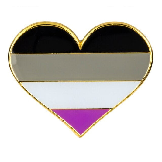 Asexual Heart Enamel Pin