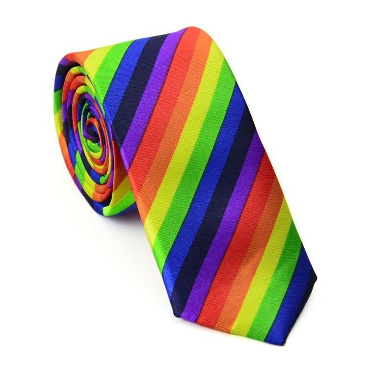 Rainbow necktie deals