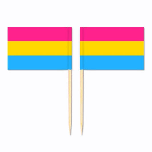 Pansexual Mini Toothpick Flags (10 Pack)
