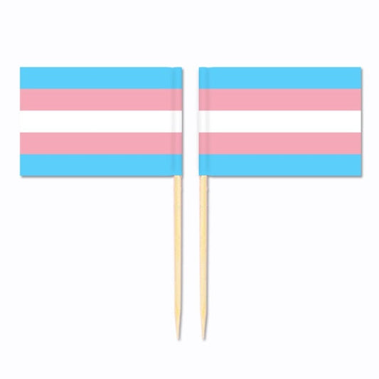 Transgender Mini Toothpick Flags (10 Pack)