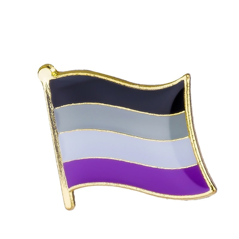 Asexual Flag Enamel Pin