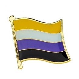 Non-Binary Flag Enamel Pin