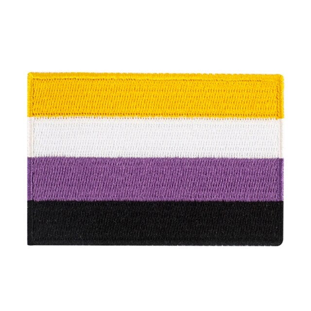 Non-Binary Embroidered Patch